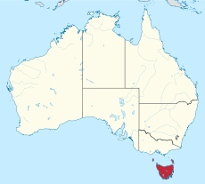 オーストラリアのタスマニア島